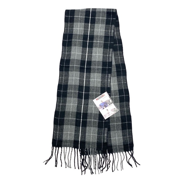 Alpine Swiss Mens Plaid Scarf Soft Winter Scarves Unisex - Picture 1 of 3